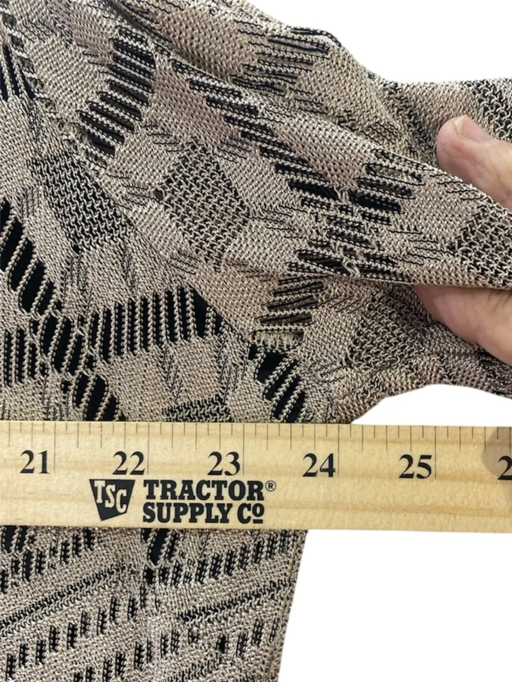 Studio C Taupe Lace Asymmetrical Fringe Dress 18 - Picture 8 of 9